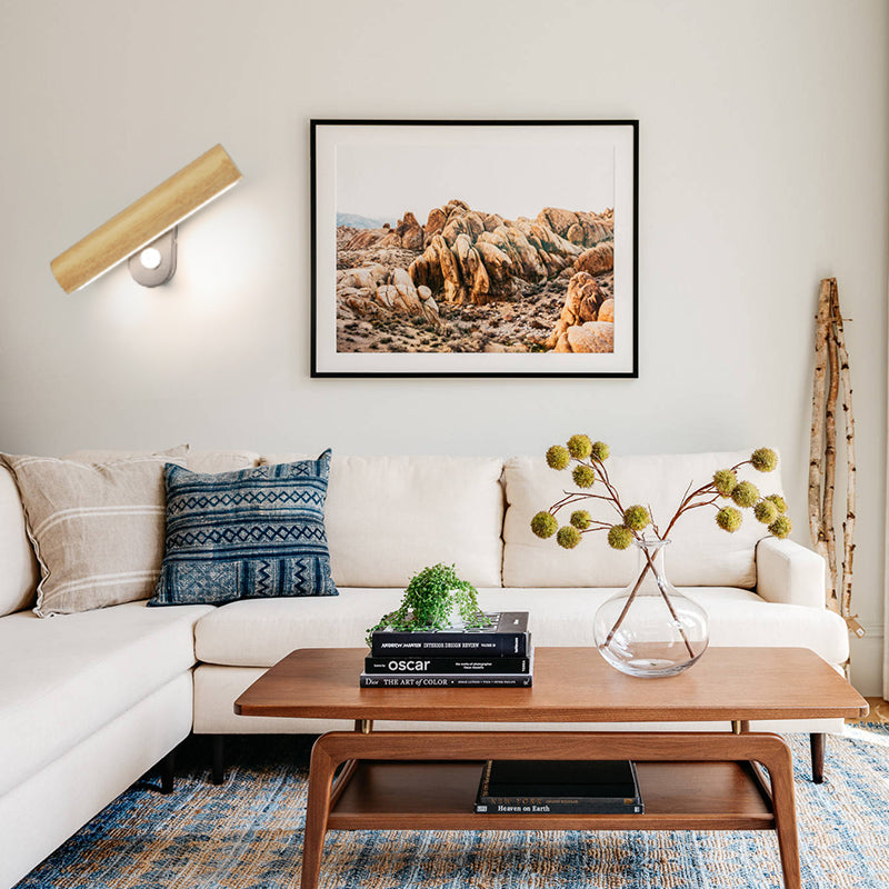 applique murale led bois