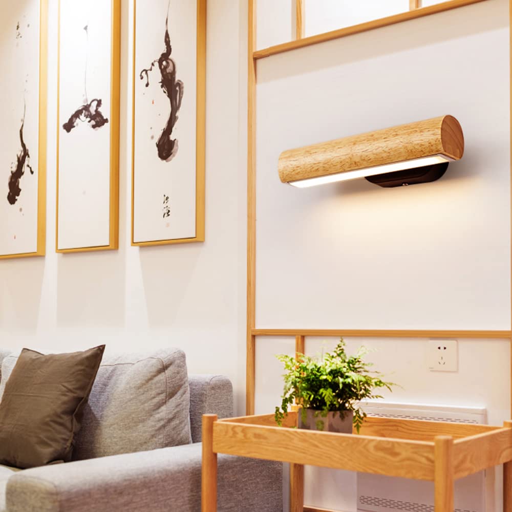 applique murale led bois