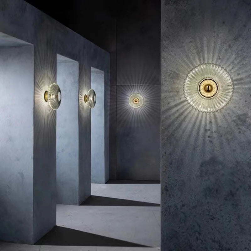 applique murale verre cisele