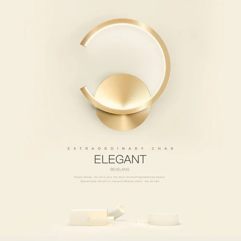 applique murale design led blanche