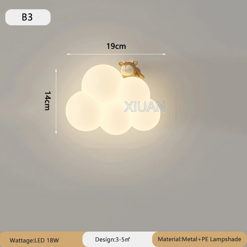 applique murale enfant nuage
