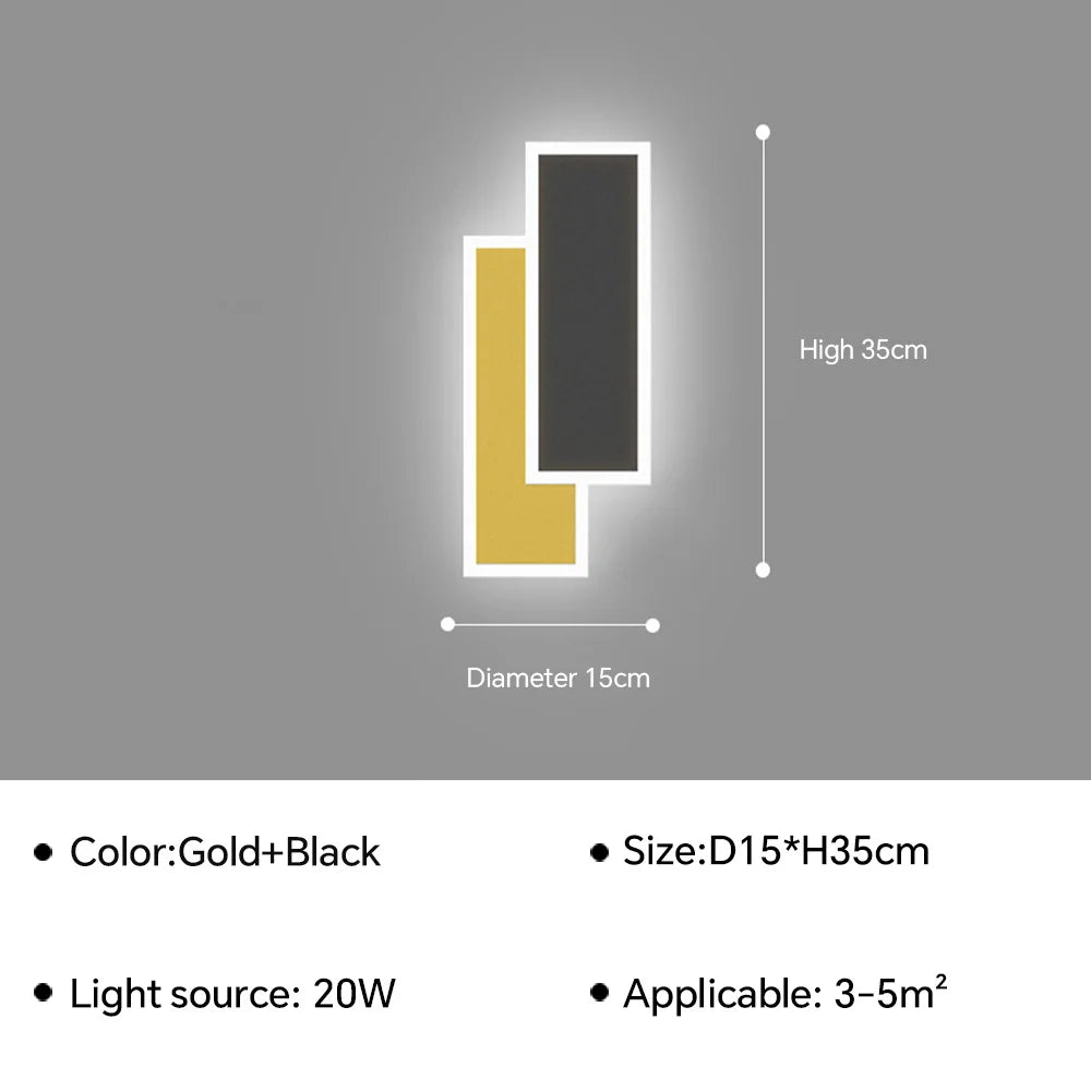 applique murale carree led