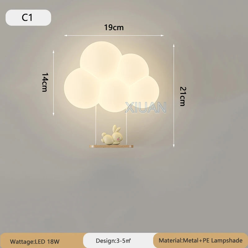 applique murale enfant nuage