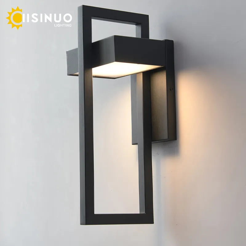 applique mural exterieure noire