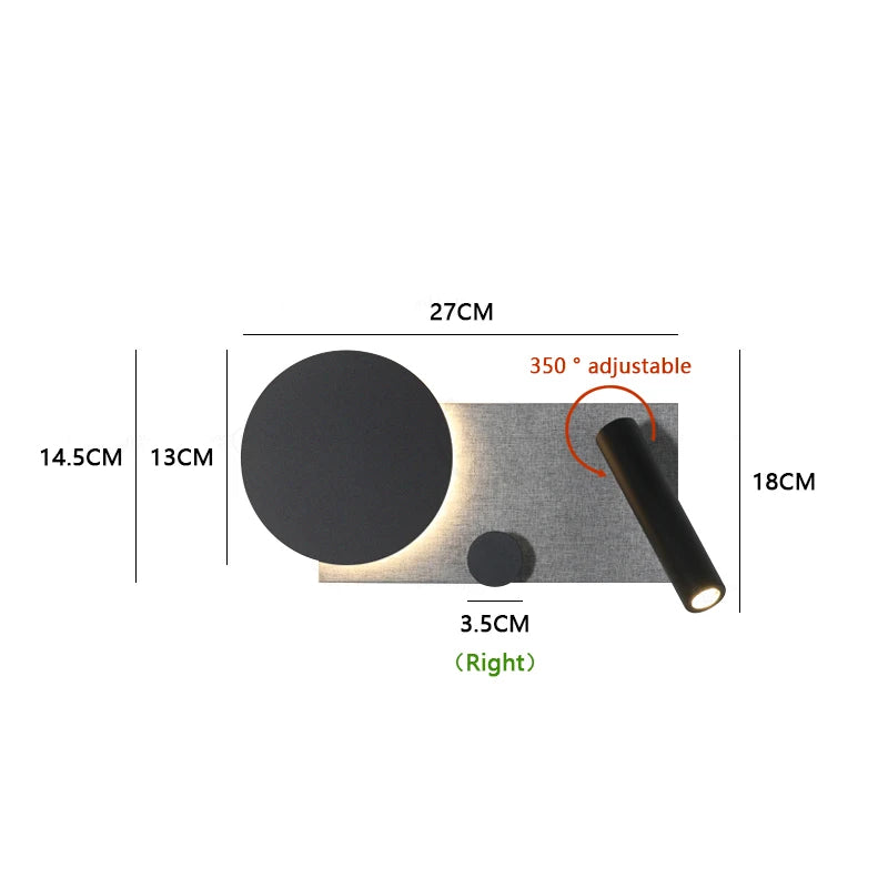 applique murale chevet avec interrupteur
