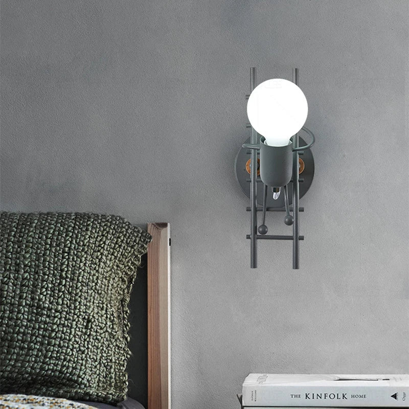 applique murale en fer type industrielle