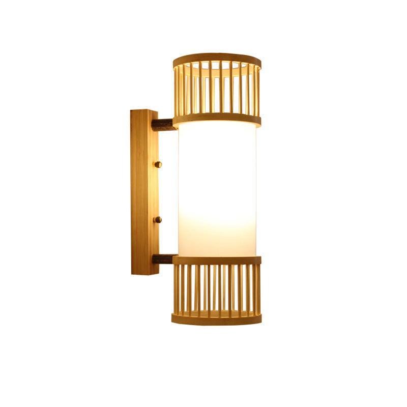 applique murale luminaire bambou