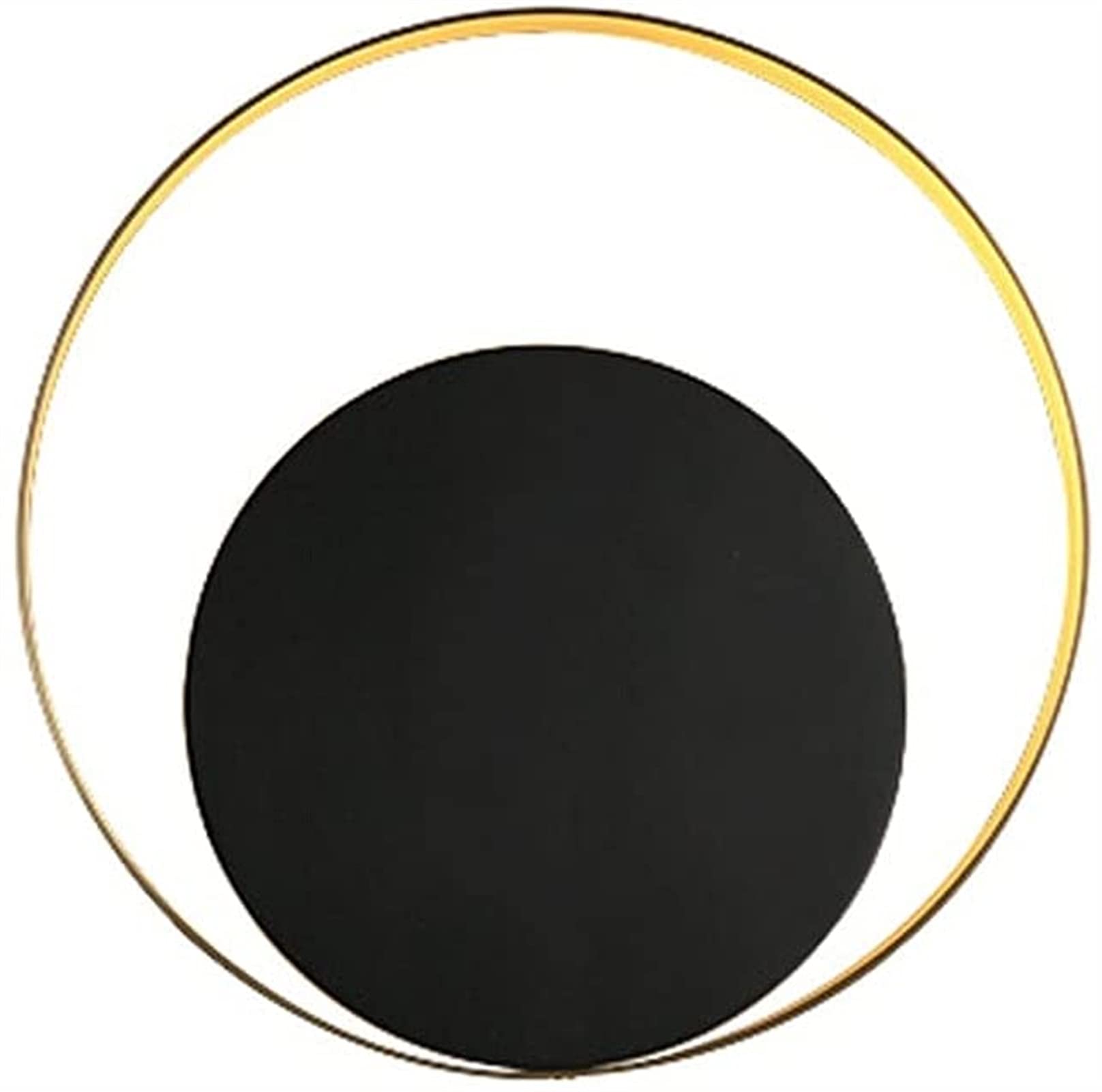 applique murale noire ronde