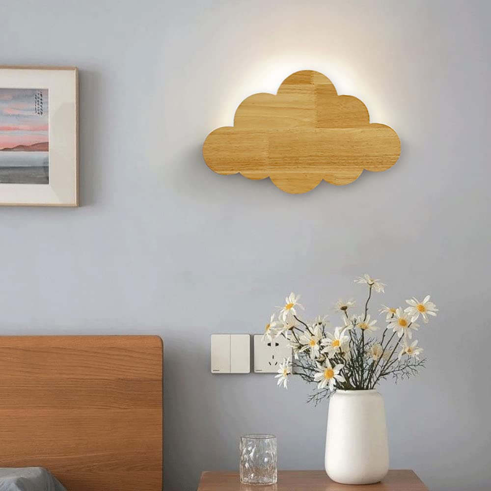 applique murale nuage bois