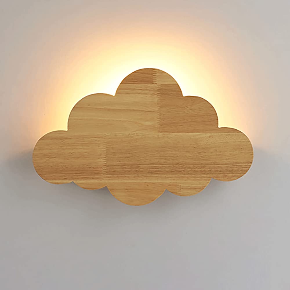 applique murale nuage bois