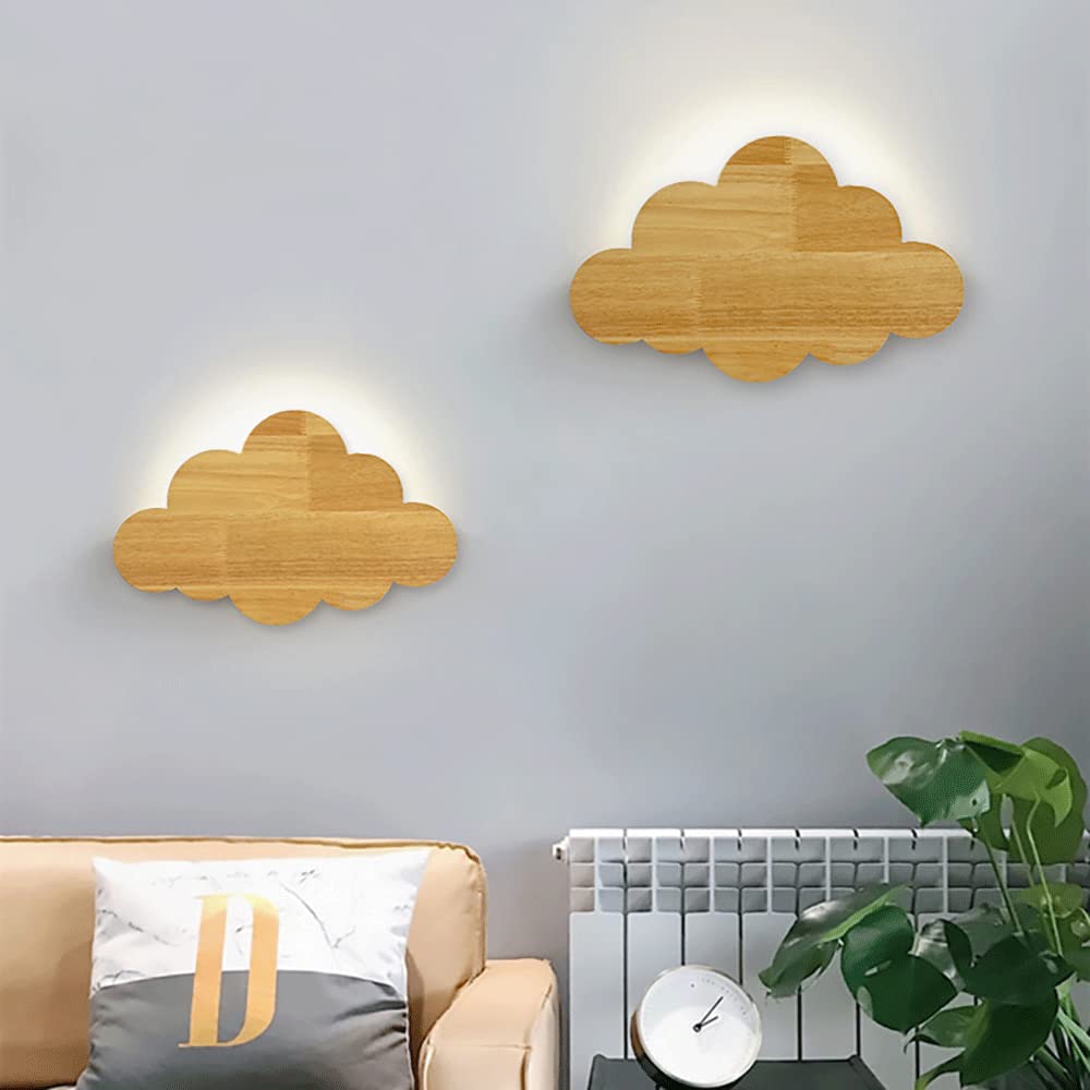 applique murale nuage bois