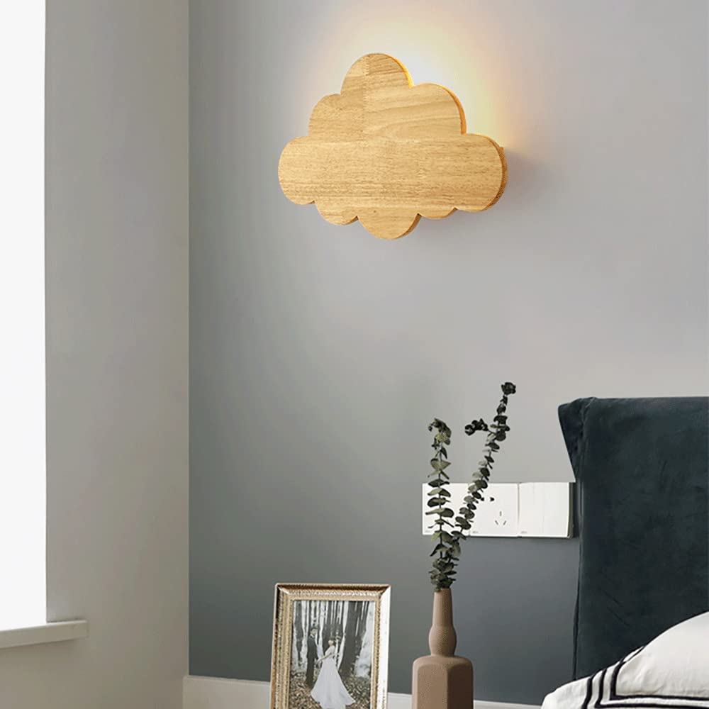 applique murale nuage bois