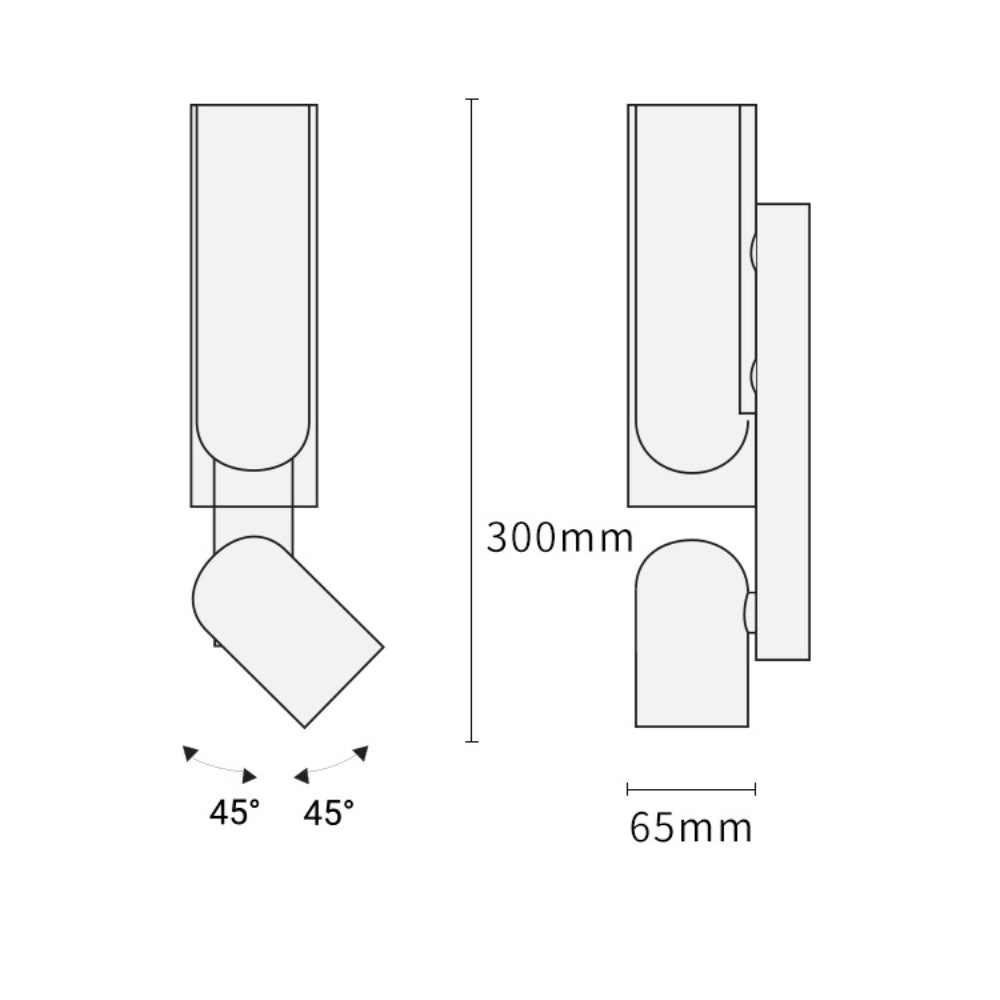 applique murale orientable design