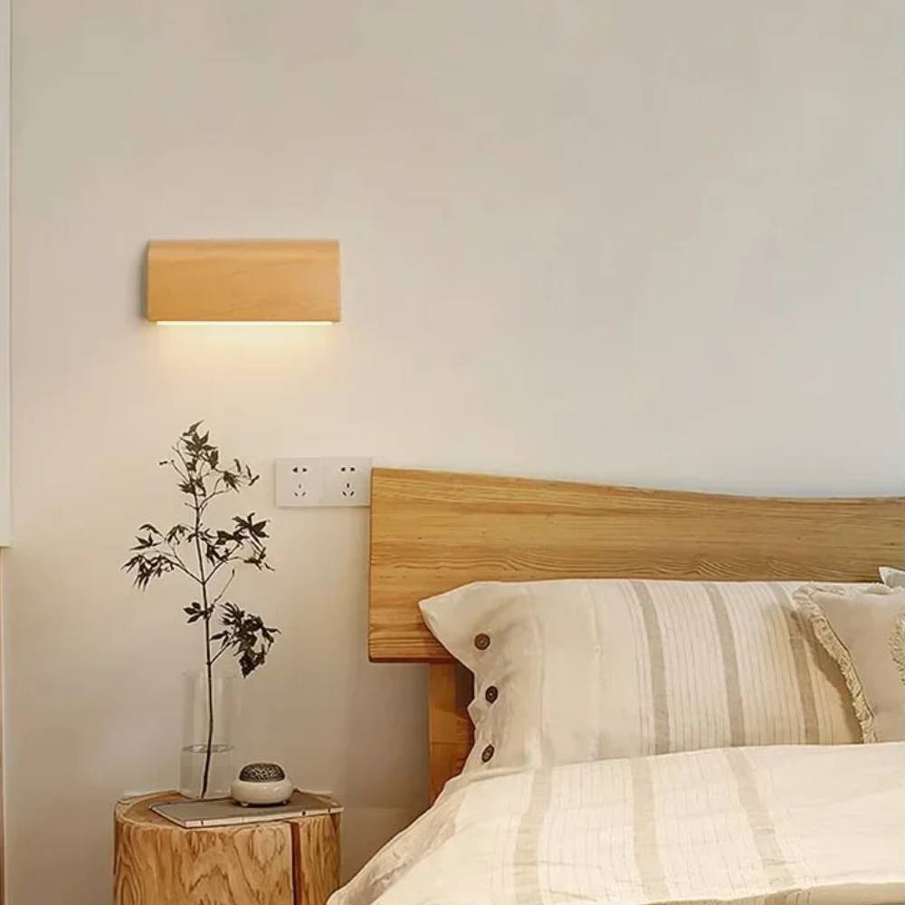 applique murale rectangulaire bois