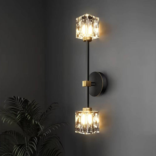 applique murale vintage noire