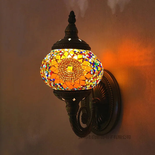 applique murale verre colore