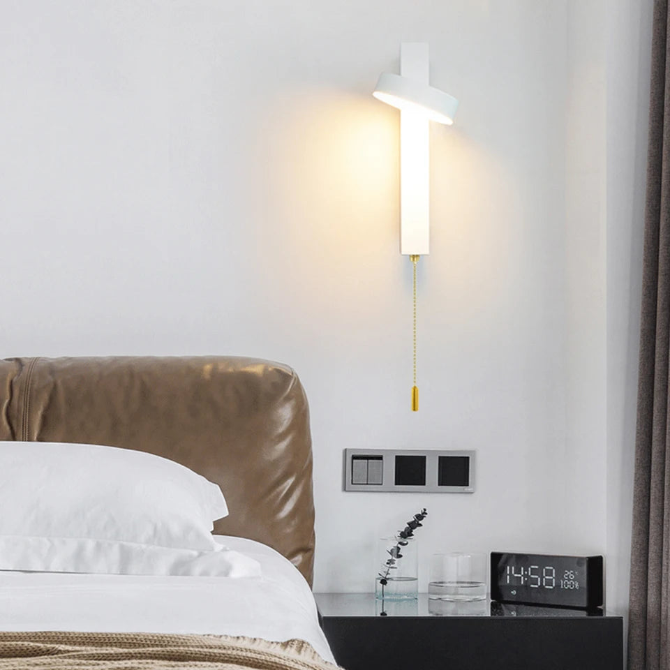 applique murale led avec tirette