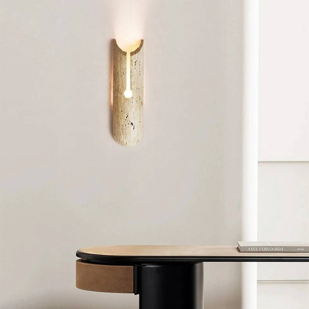 luminaire led applique mural pierre