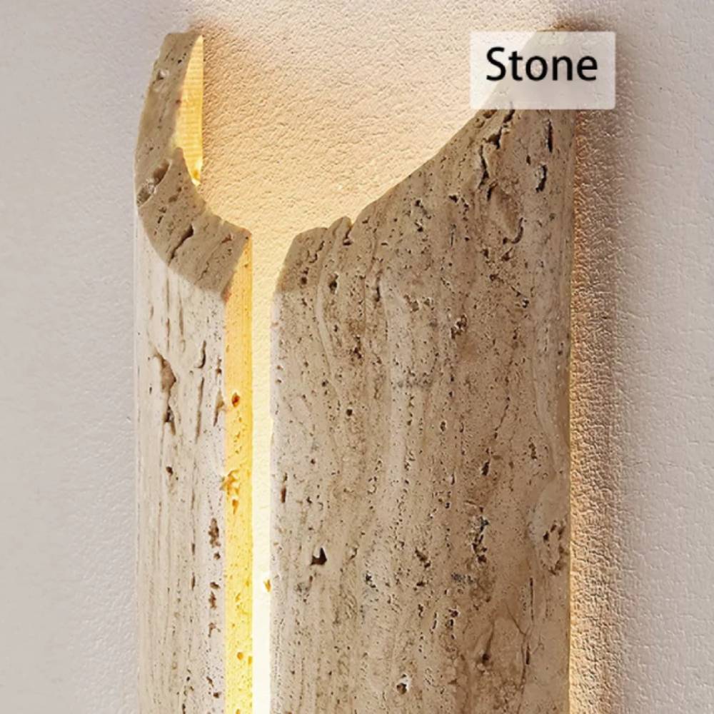 luminaire led applique mural pierre