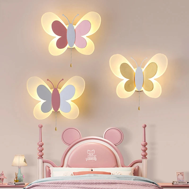 applique murale papillon enfant