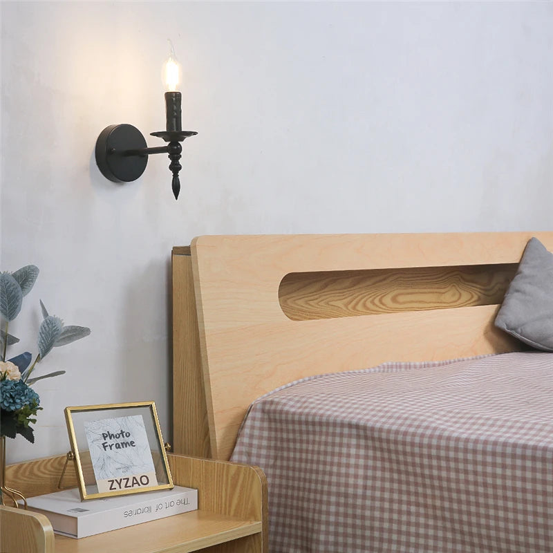 applique murale noir industrielle