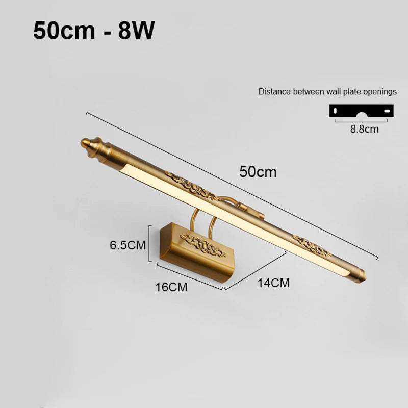 applique murale salle de bain vintage