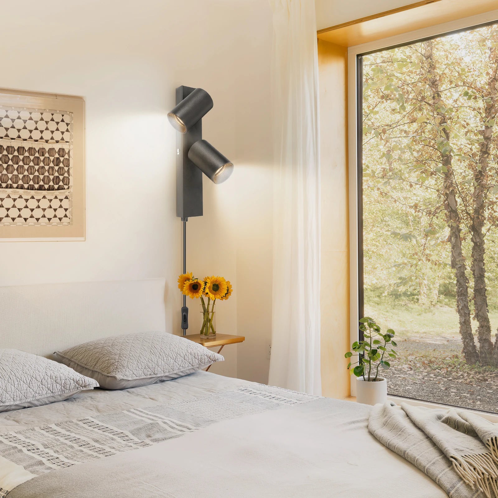 applique murale double orientable