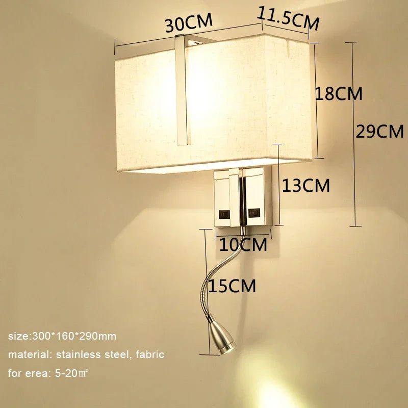 applique murale chambre avec liseuse