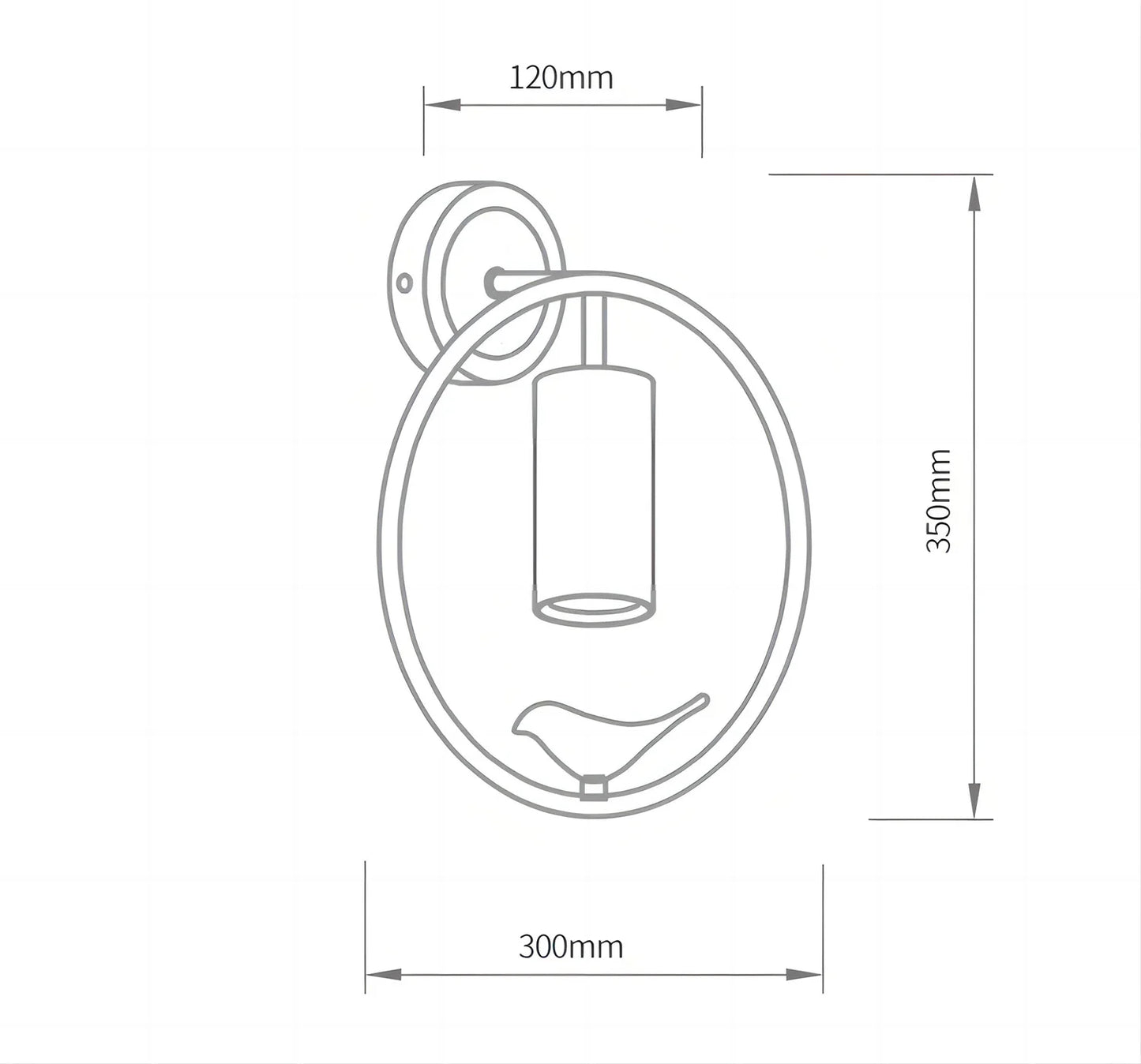 applique murale bois et metal