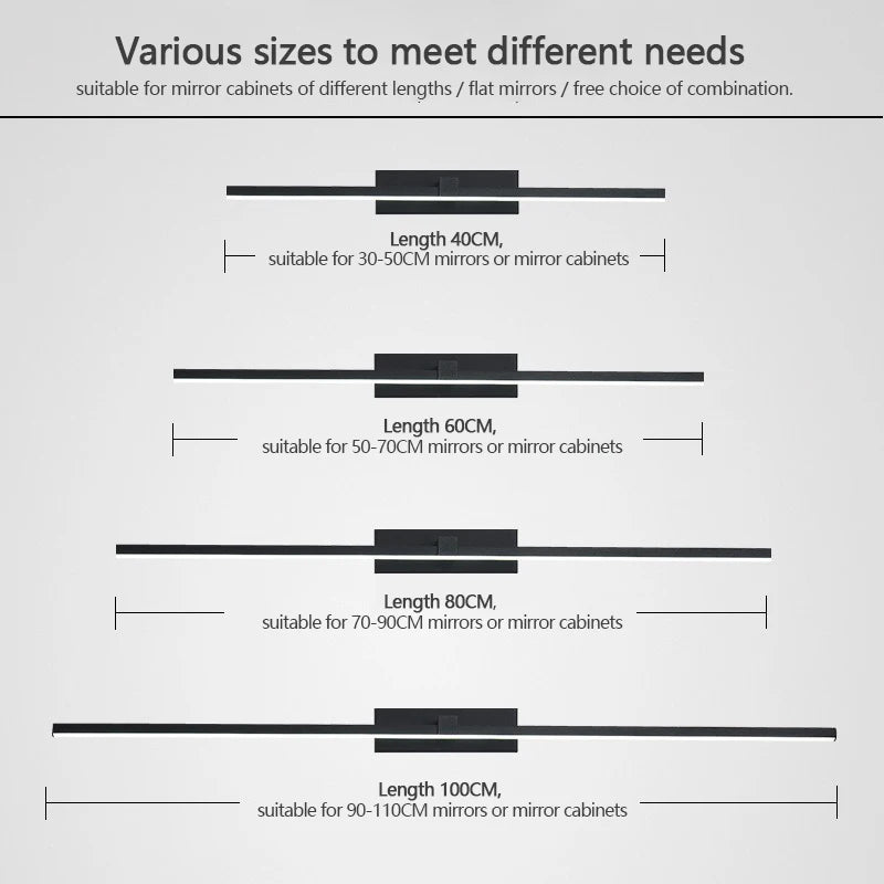 applique murale salle de bain noire