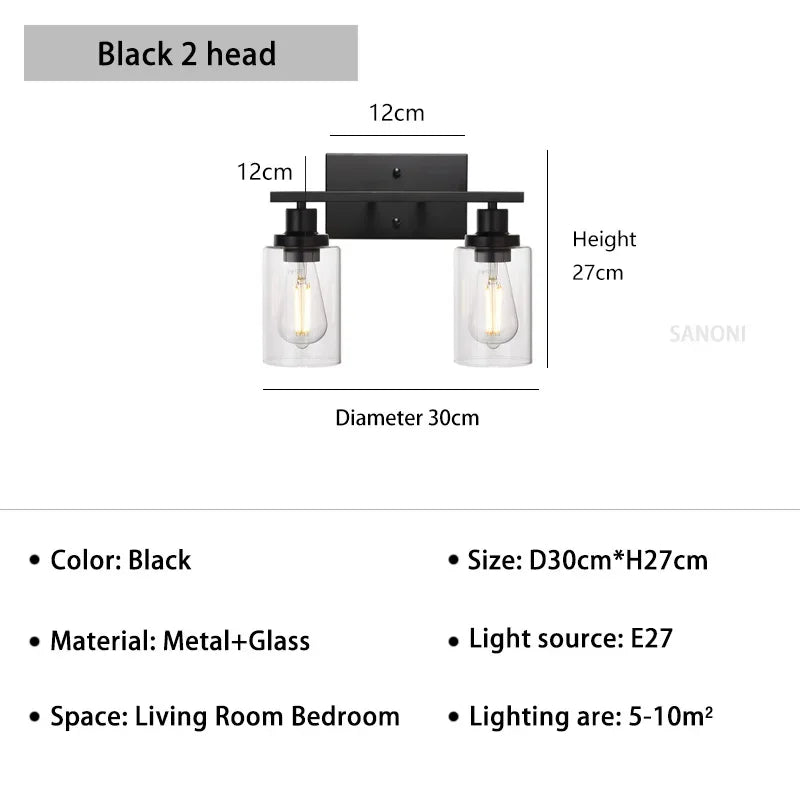applique murale salle de bain style industriel