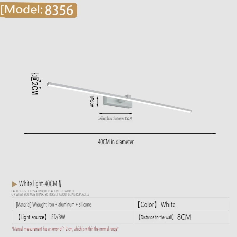 applique murale salle de bain noire