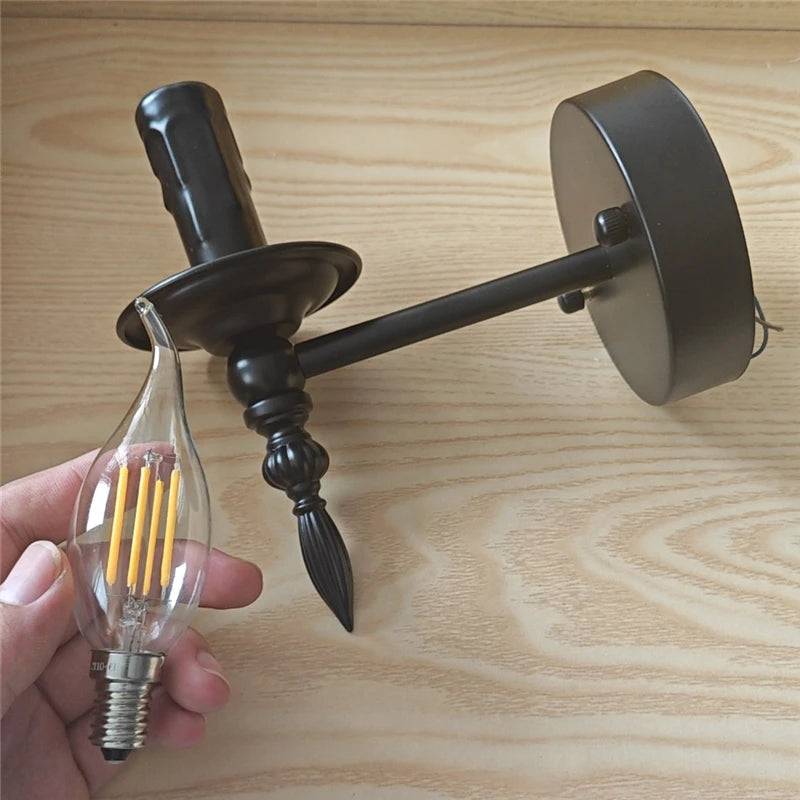 applique murale noir industrielle