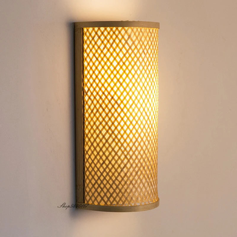 applique murale bambou palmier