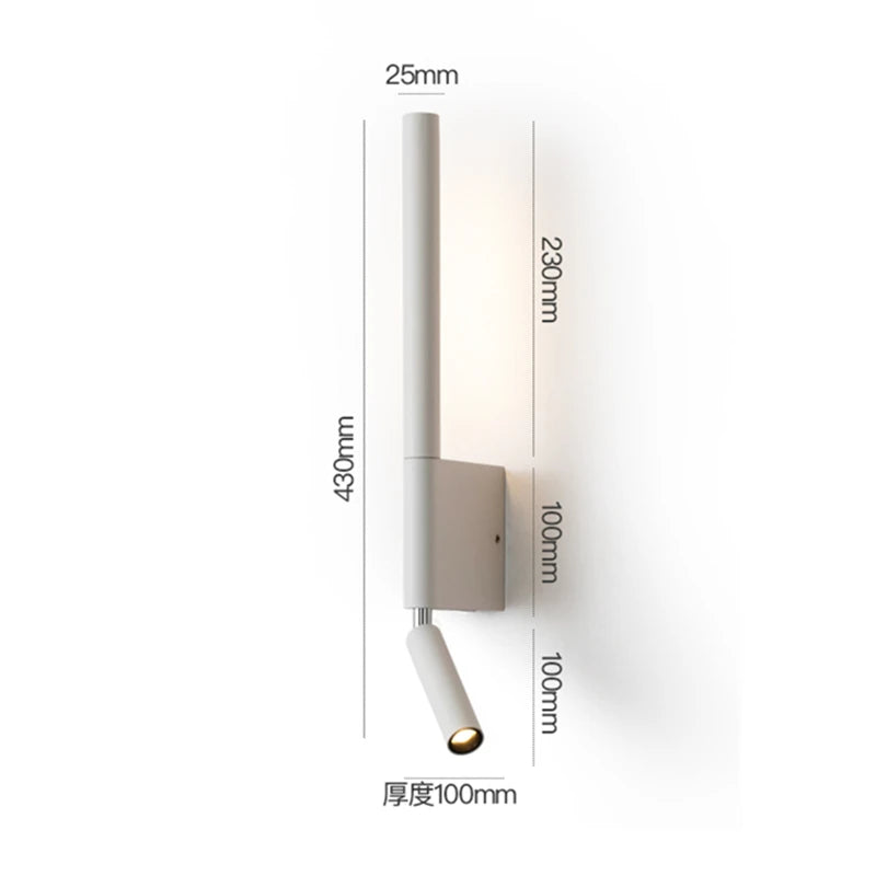 applique murale double avec interrupteur