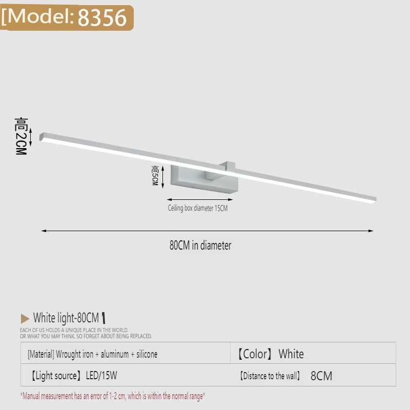 applique murale salle de bain noire